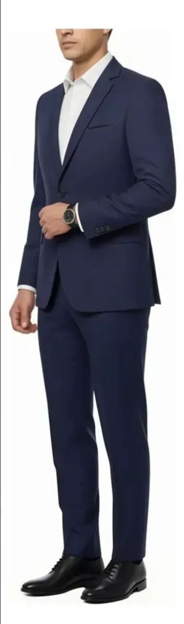 TERNO AZUL MARINHO - ITALIANO, MODELO SLIM. - Foto 2