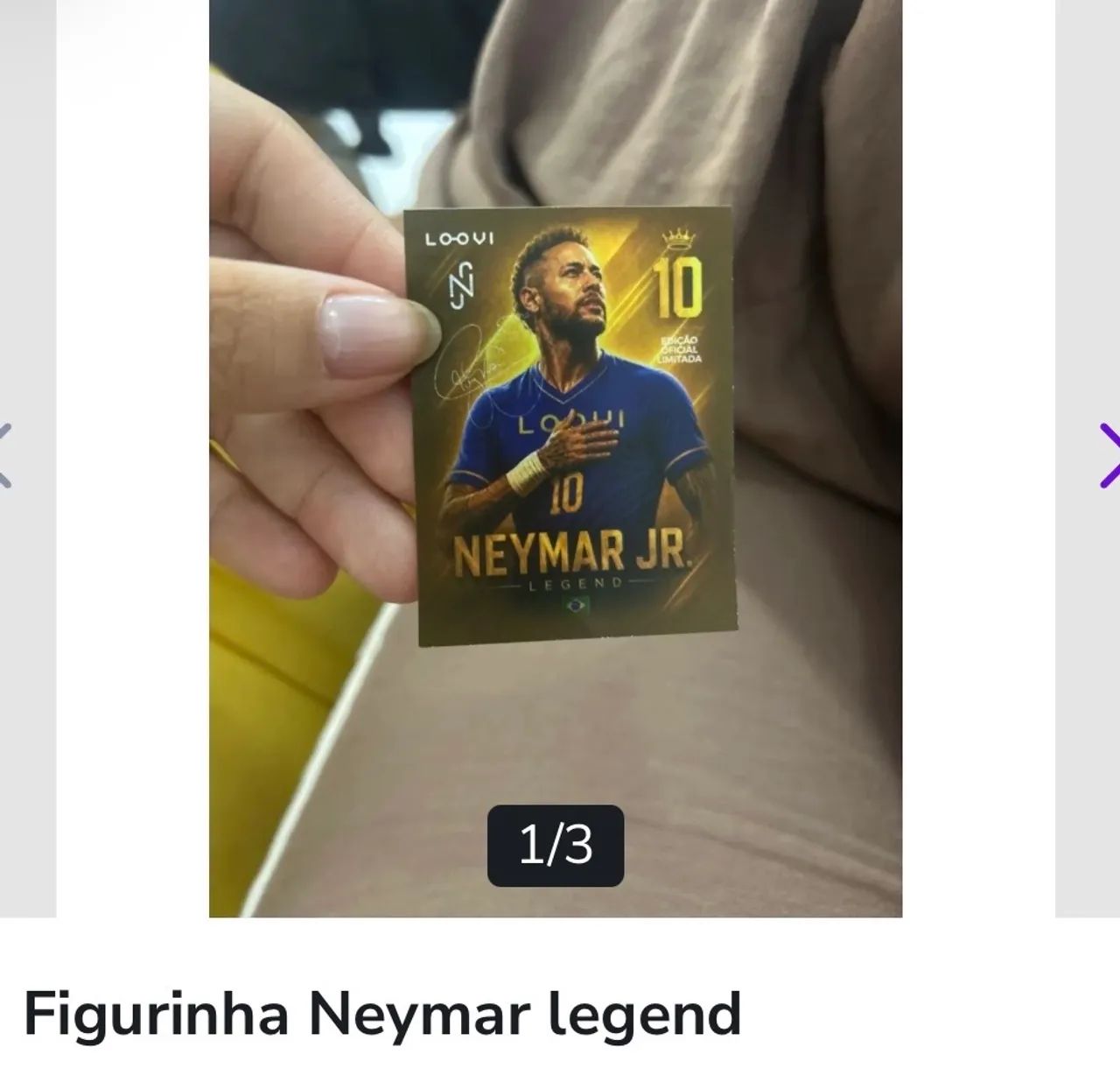 Figurinha Neymar legend - Foto 2