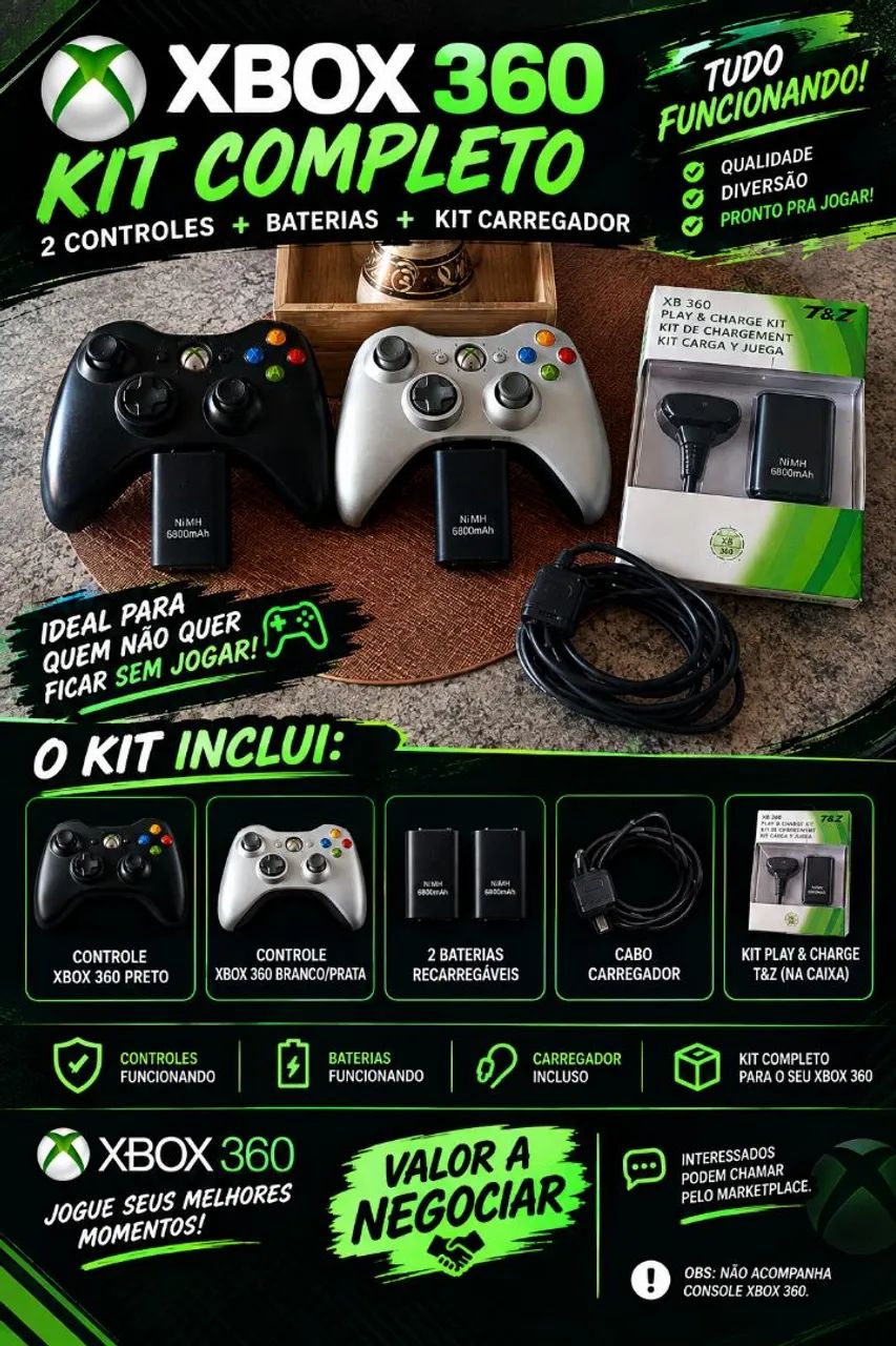 Controle de Xbox 360 - Foto 2