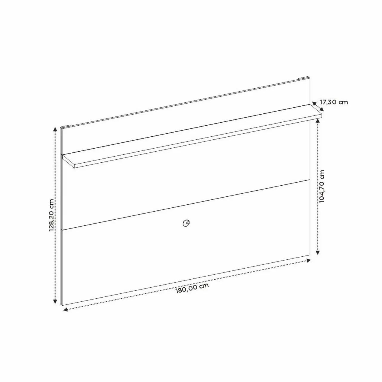 Painel para TV até 70 Polegadas 180CMX128,2cm Prateleira  - Foto 3