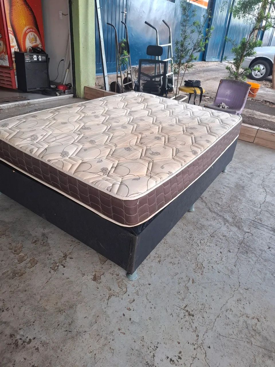 Cama Box casal com colchão  - Foto 4