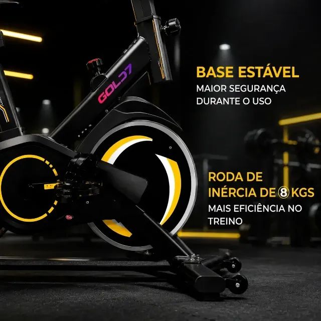 Bicicleta Spinning Ergométrica Com Roda De Inércia De 8kg Bicicleta Spinning Ergométrica  - Foto 3