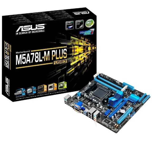 Placa Mãe AM3+ Asus M5A78L-M PLUS/USB3 (NOVA)