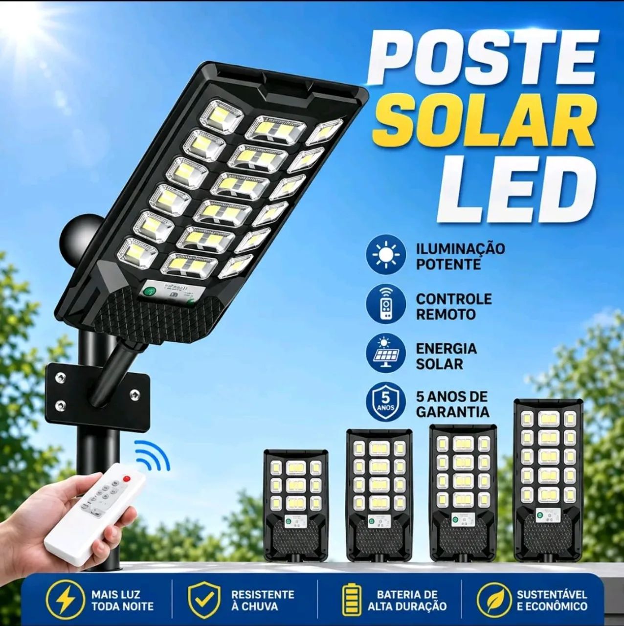 Luminária solar original 