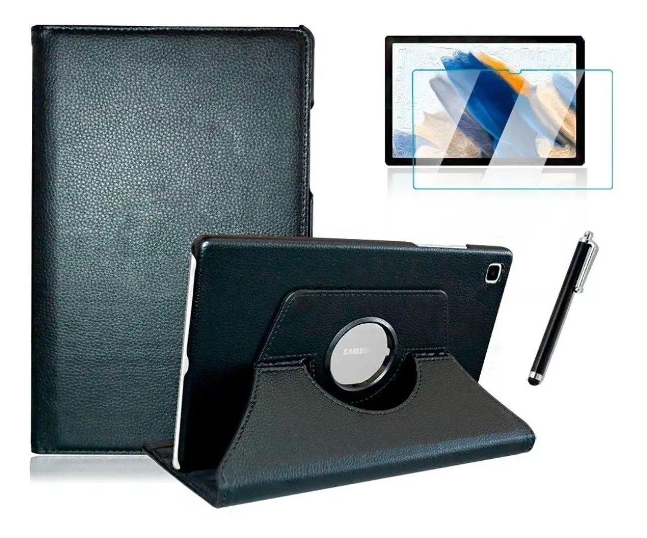 Capa Giratória tablet Galaxy A8 11 polegadas + Película e caneta touch