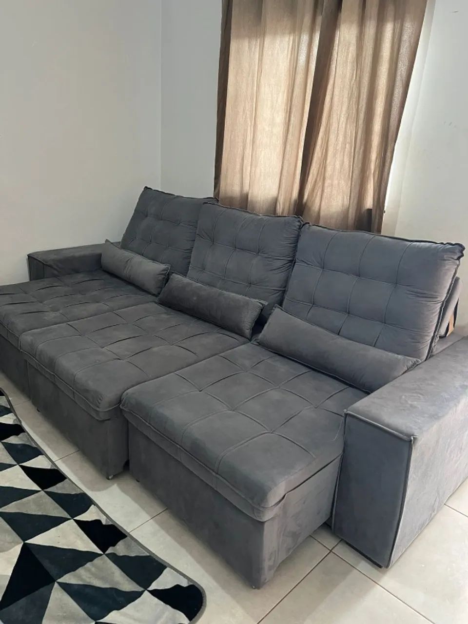 SOFA RETRÁTIL E RECLINÁVEL,  DISPONÍVEL NO TAMANHO DE 2.00MT, 2,20MT e 2,90MTs - Foto 5