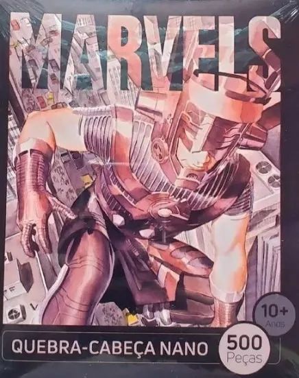Quebra Cabeça Marvel Galactus + Surfita Prateado 500 Peças - Foto 3