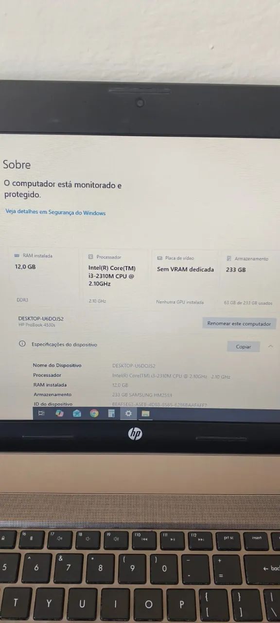Notebook hp Probook 4530s - Foto 3