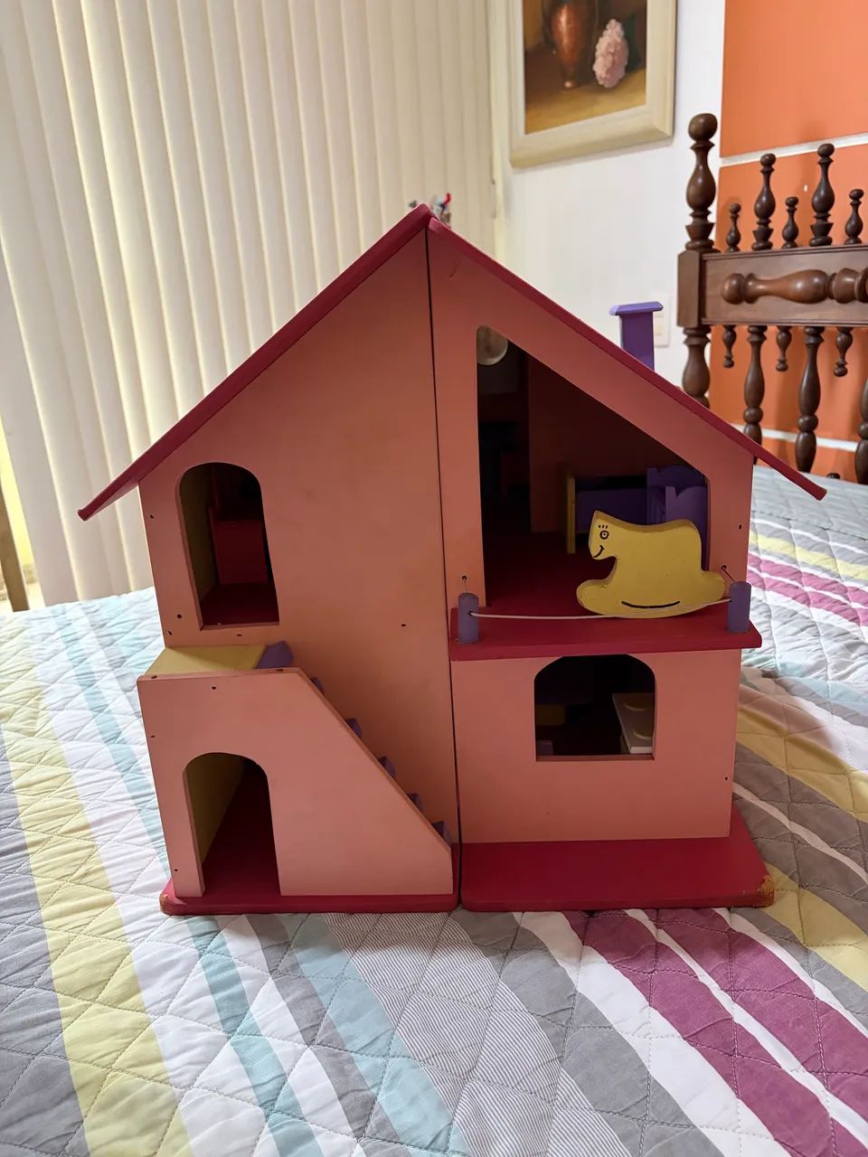 Casa de Boneca de Madeira 