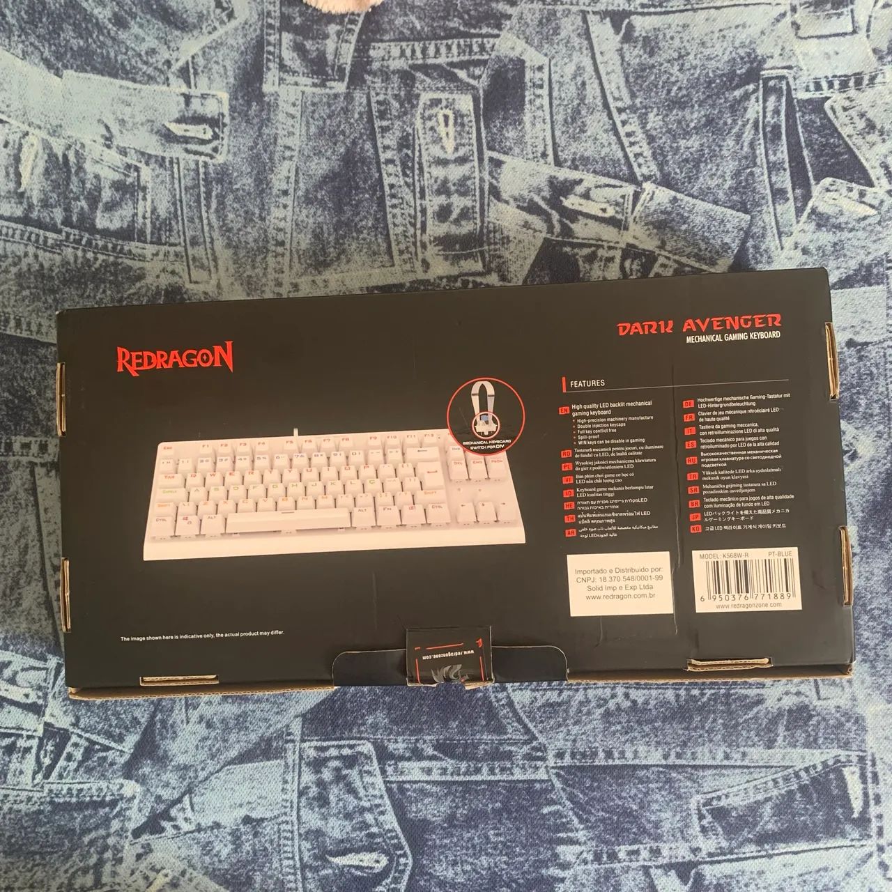 Teclado- Mecânico- Redragon- Switch- Blue- RGB - Foto 5