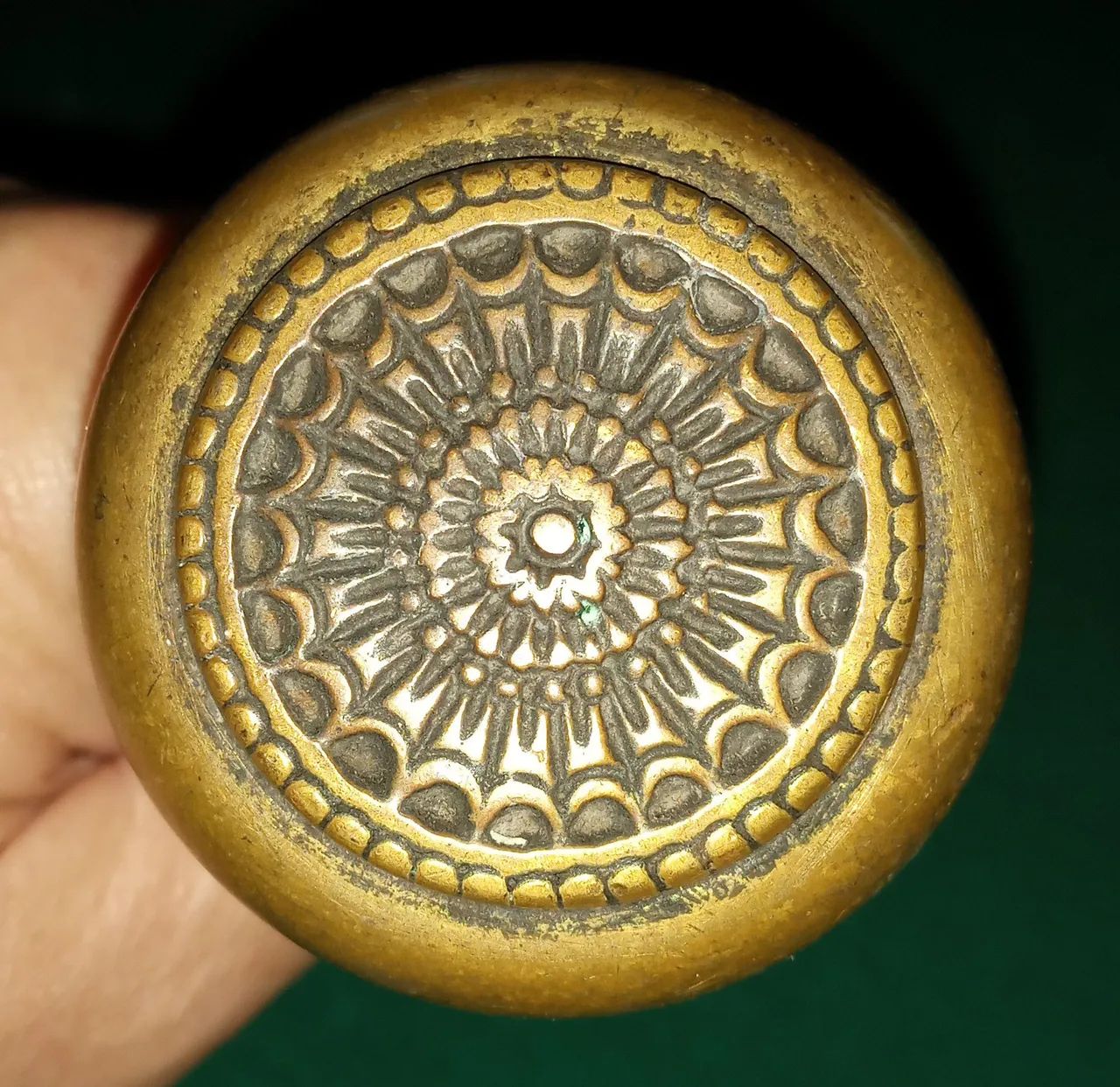 Maçaneta em bronze maciço 