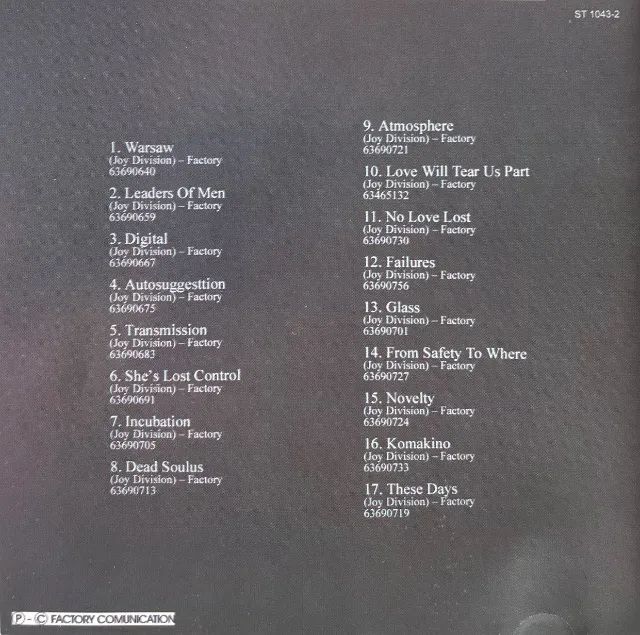 CD Joy Division - Substance (1977-1980) (1988) - Edição 2001 - Foto 3