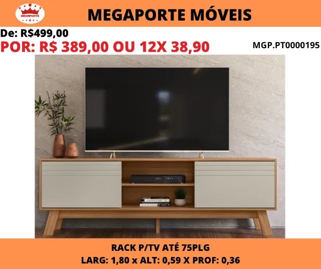 Rack para Tv até 75 Polegadas  - Foto 2