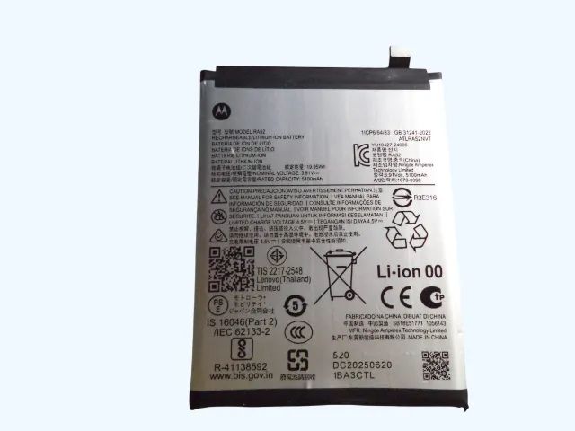 bateria original mod ra52 motorola moto g86
