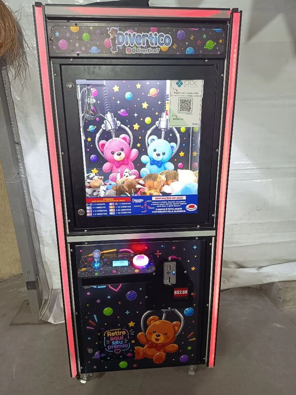 Máquina bichinhos pelúcias 