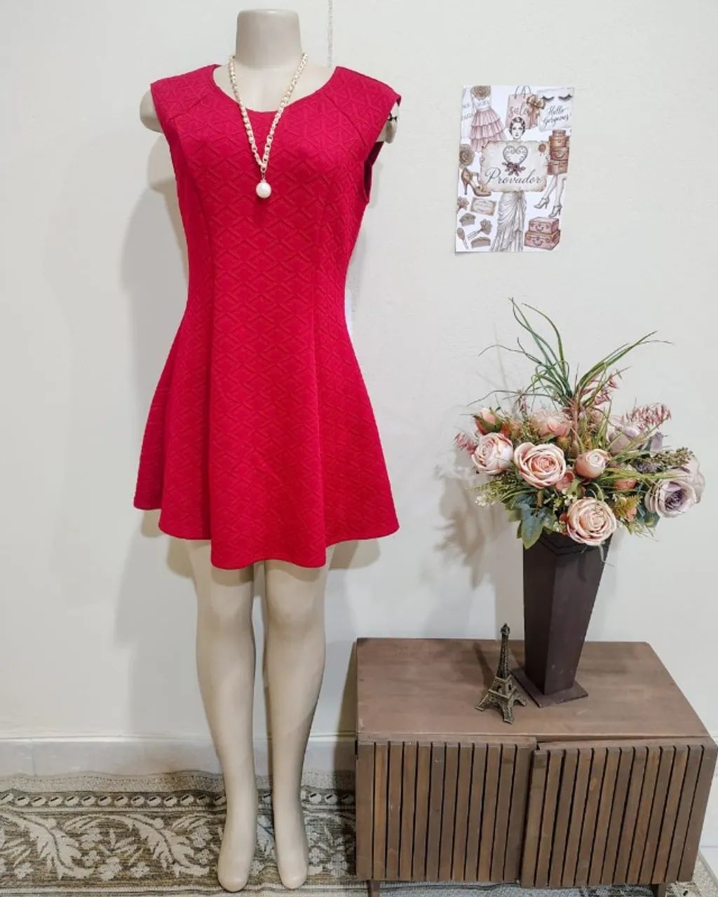 VESTIDO VERMELHO FOREVER21