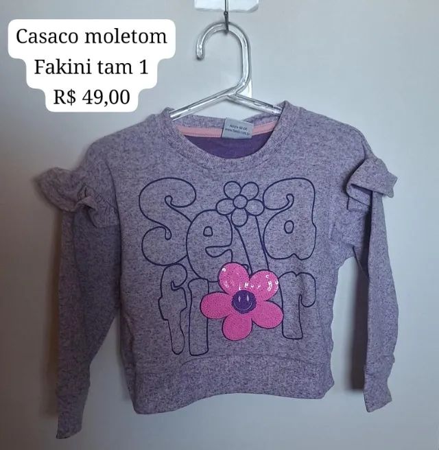 Moletom infantil NOVO