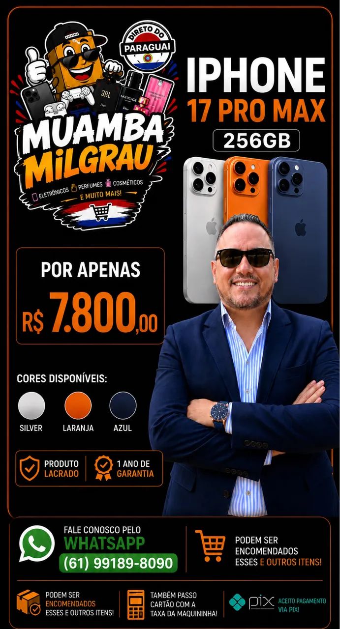 Iphone 17 Pro Max 256gb - Cores