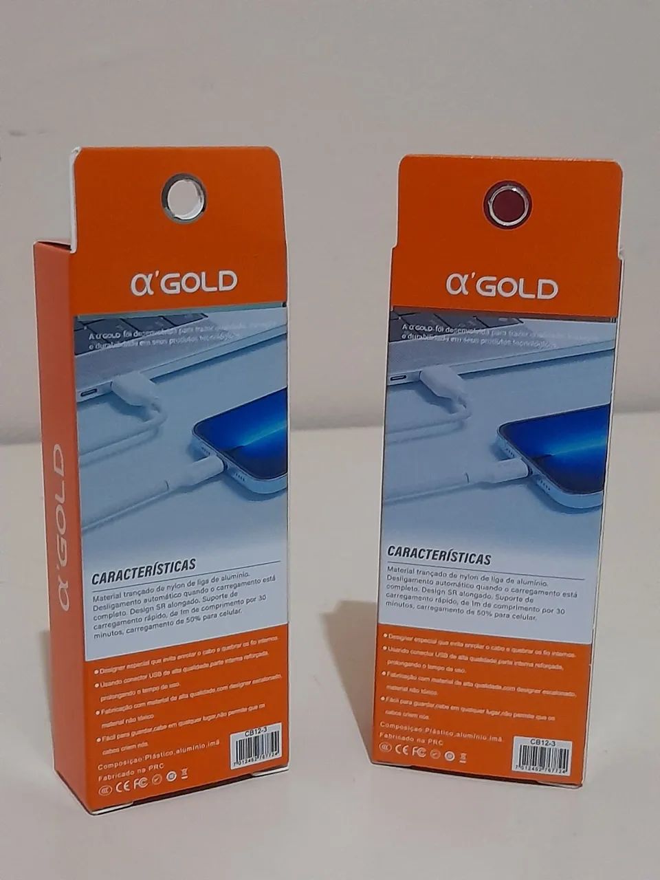 Cabos USB-C Gold R$ 12,00 cada - Foto 2