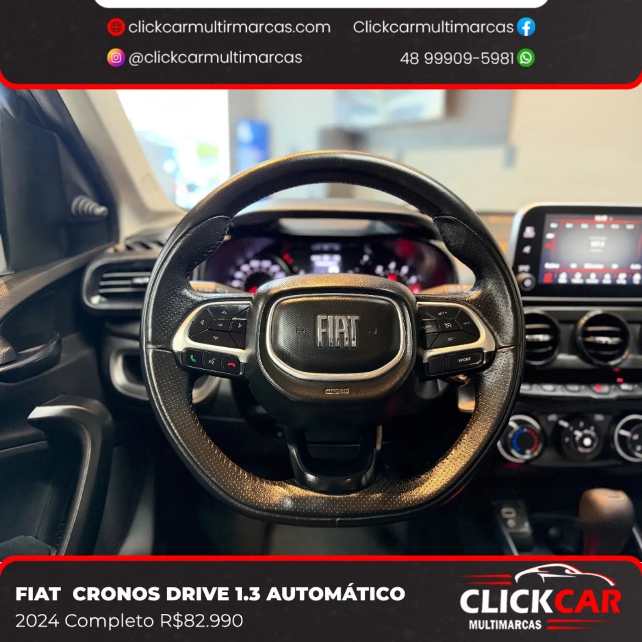 Fiat Cronos Drive 1.3 8V Flex Aut. 2024 - Foto 2
