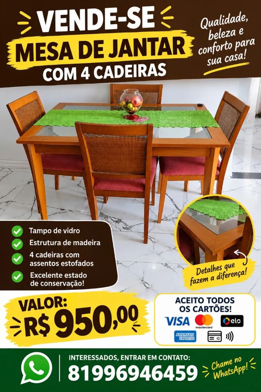 Mesa de madeira 