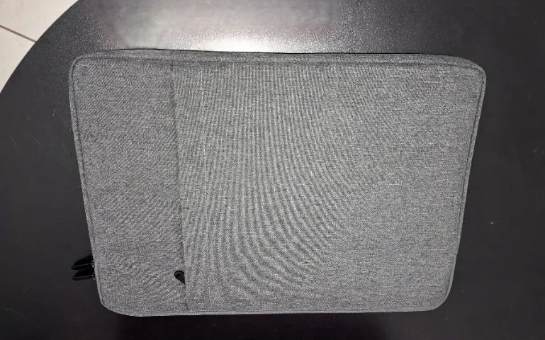 Capa de Notebook Resistente com Zíper e Bolso, para Notebook de até 16" (Cor Cinza Mescla)