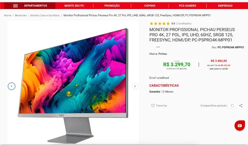 Monitor tipo da Apple 27 4K PERSEUS PRO - Foto 3