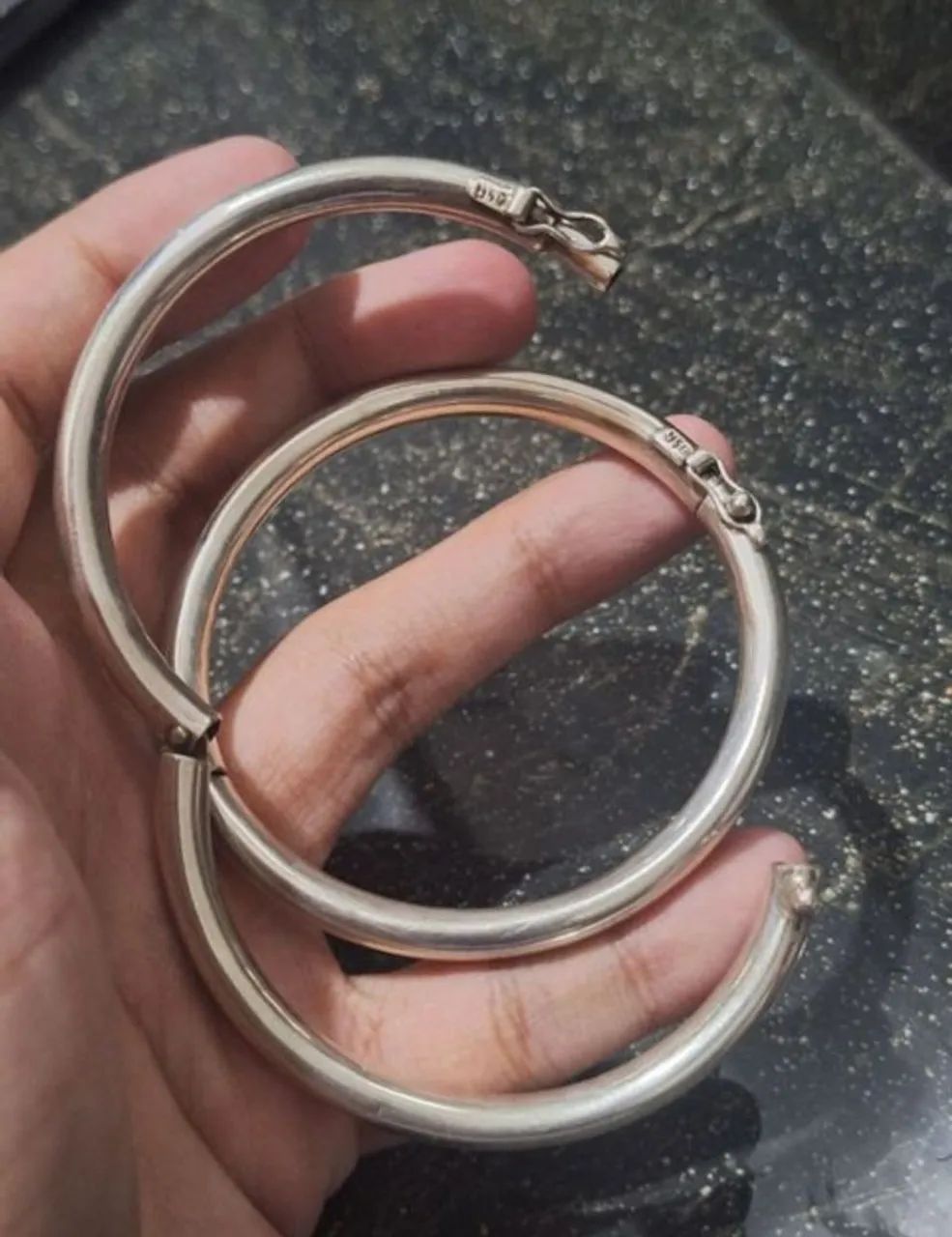 2 braceletes de prata 950  - Foto 3