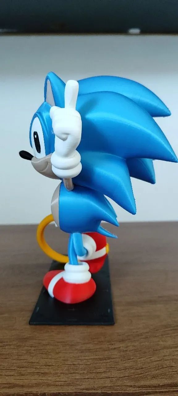 Boneco Sonic em PLA 17cm X 13cm - Foto 4