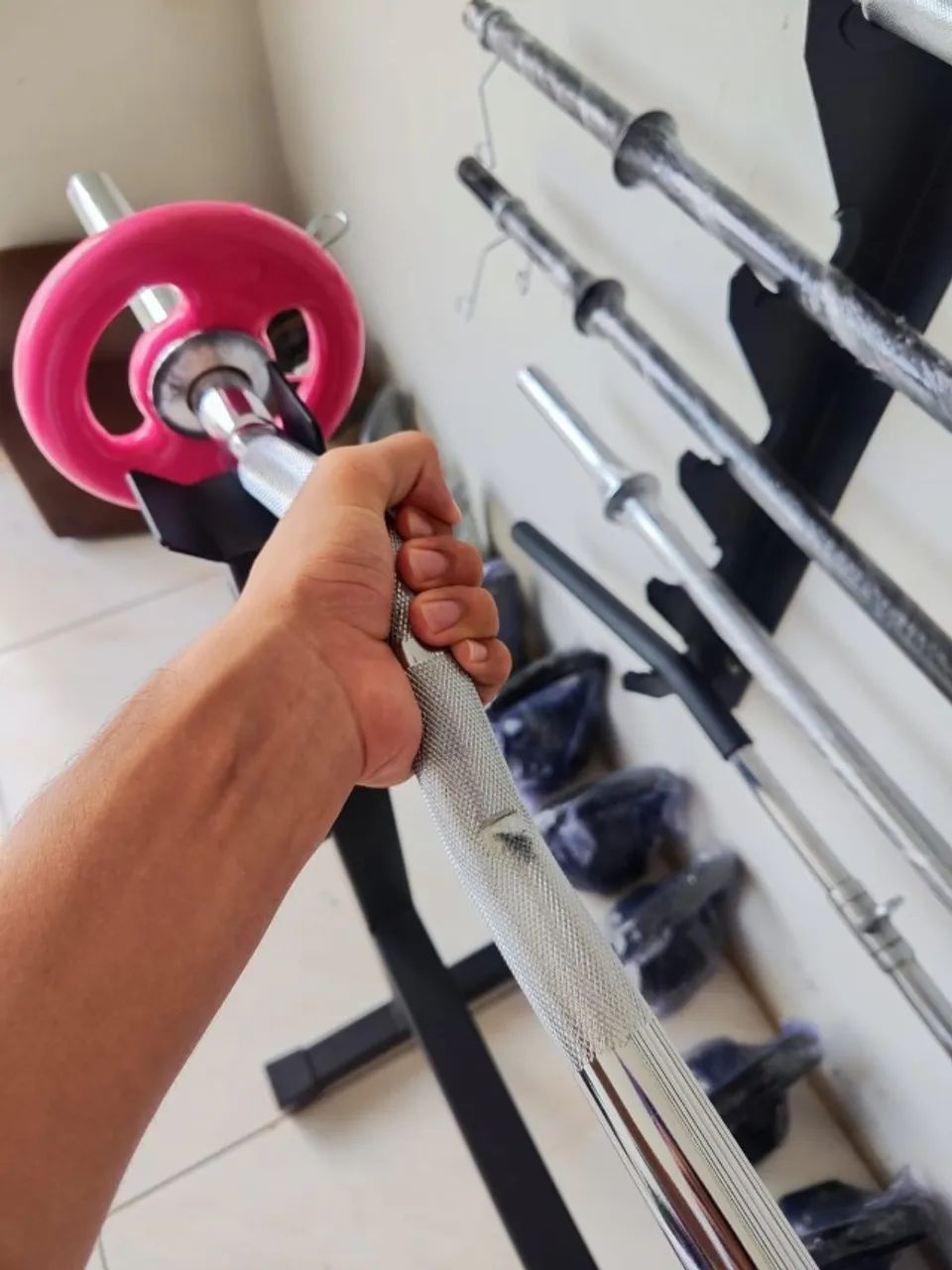 Suporte Barras e Anilhas Musculação academia cas e stúdio - Foto 3