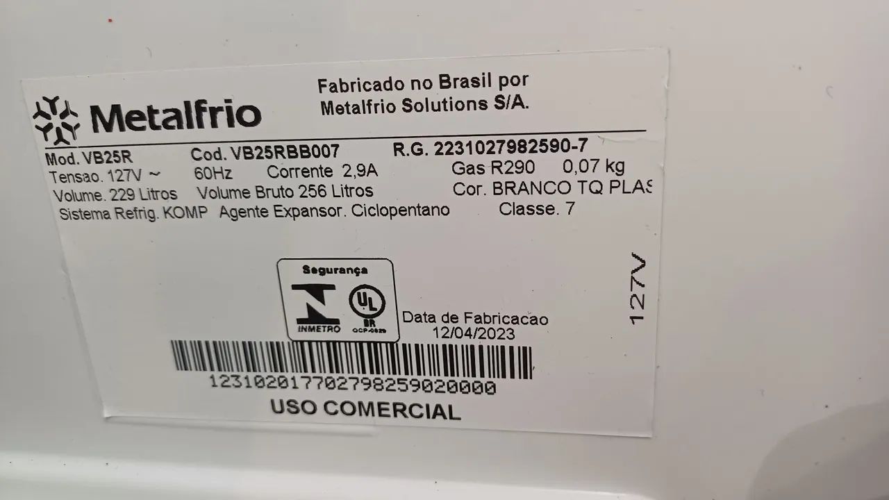 ha ページ Refrigerador expositor metalfrio - Geladeiras e Freezers - Pituba