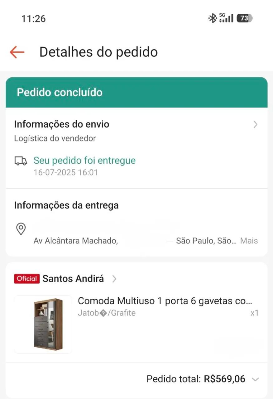 Cômoda Multiuso 1 porta 6 gavetas