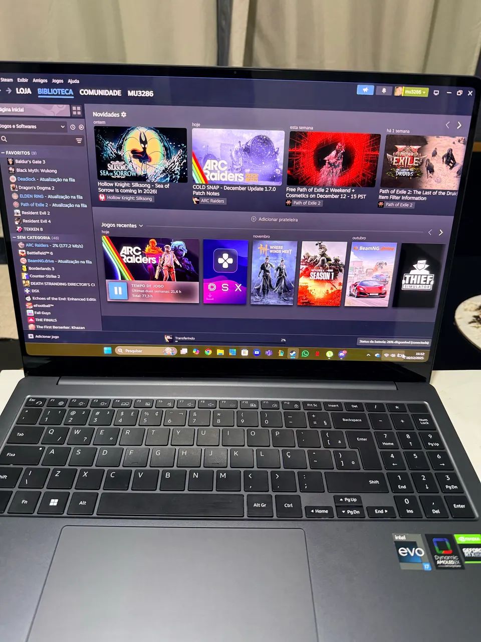 Notebook Samsung Galaxy Ultrabook 3