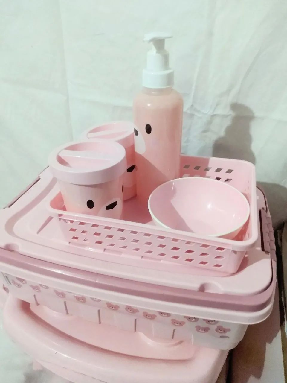 Kit plástico bebê menina panda plasutil  - Foto 2