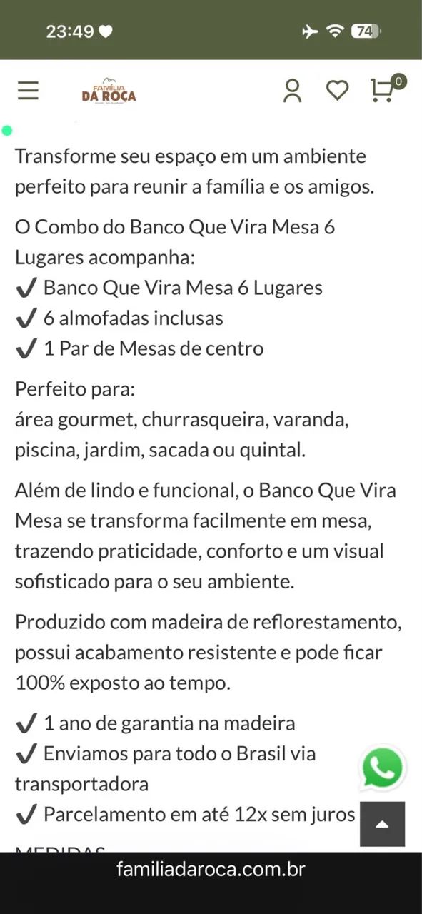 Banco que vira mesa  - Foto 5