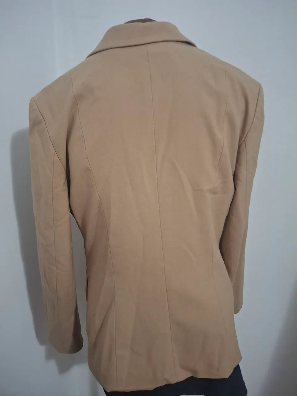 Blazer alfaiataria bege nude  zara basic tm M - Foto 2