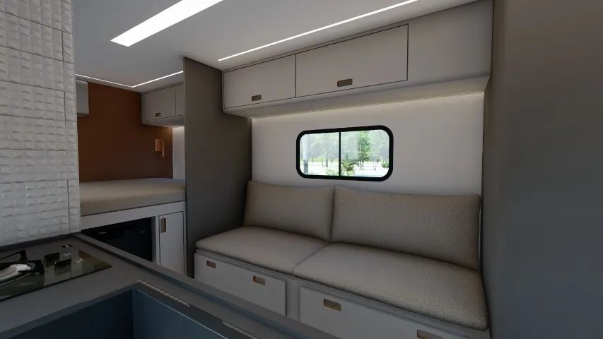 Motorhome Volare V8L 4x4 2014 - Sistema 4x4 funcionando 100% - Troco por imóveis   - Foto 8