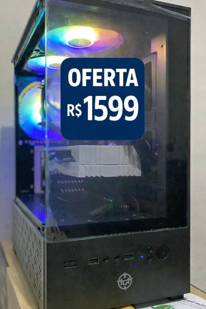 Pc Gamer Semi Novo com Ryzen 5 2600 + 16GB RAM + RX 580 8GB + SSD 480GB