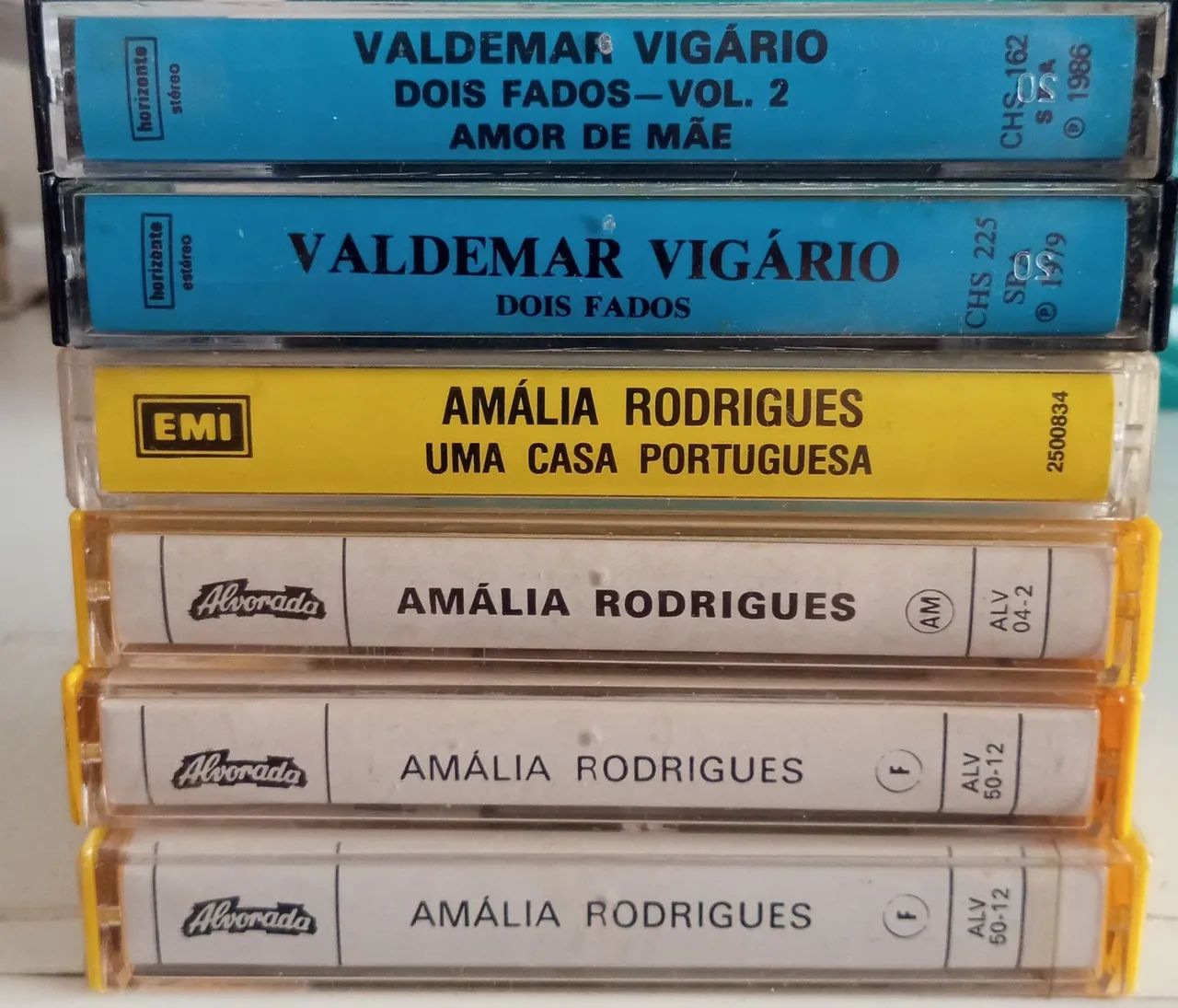 Amália Rodrigues e Valdemar Vigário lote de fitas K7