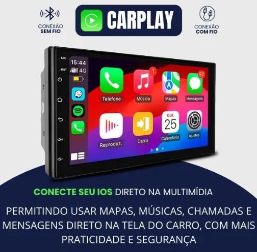 CENTRAL MULTIMIDIA DVD KNUP 7" ANDROID CAR PLAY - Foto 2