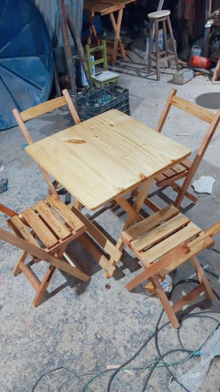 Jogo de mesa dobrável  - Foto 3