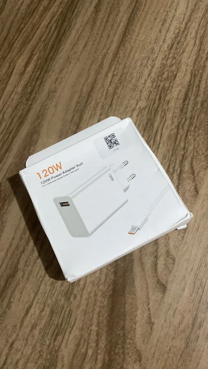Carregador turbo tipo c e iPhone 