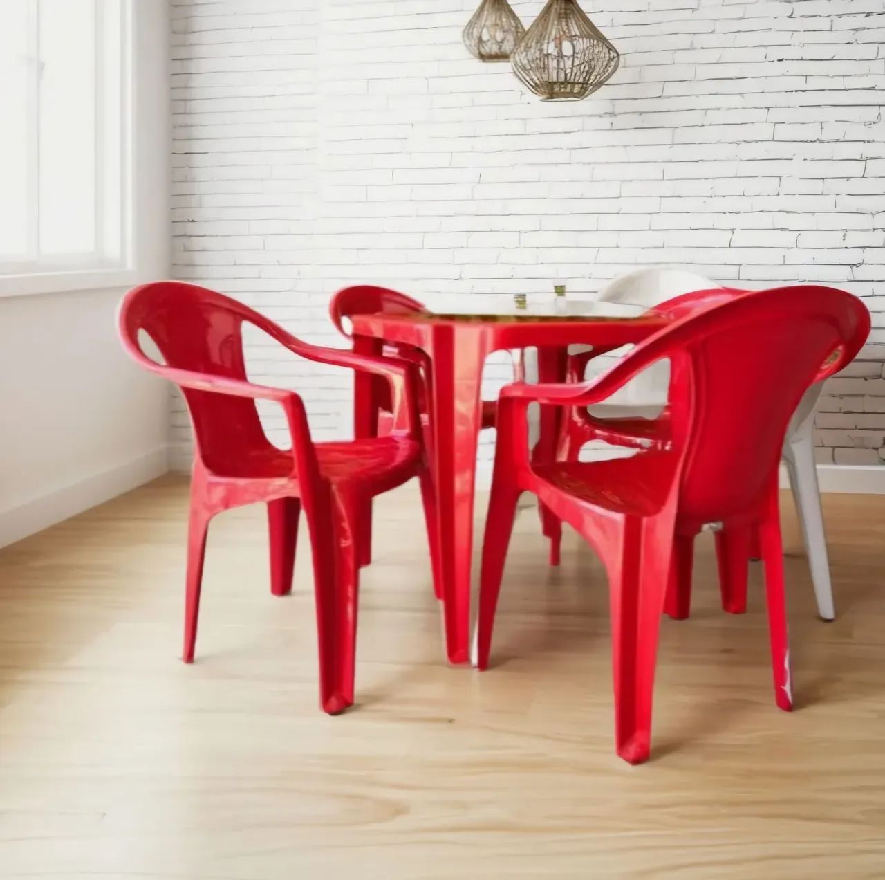 7 Jogos de mesa com cadeiras Itaipava
