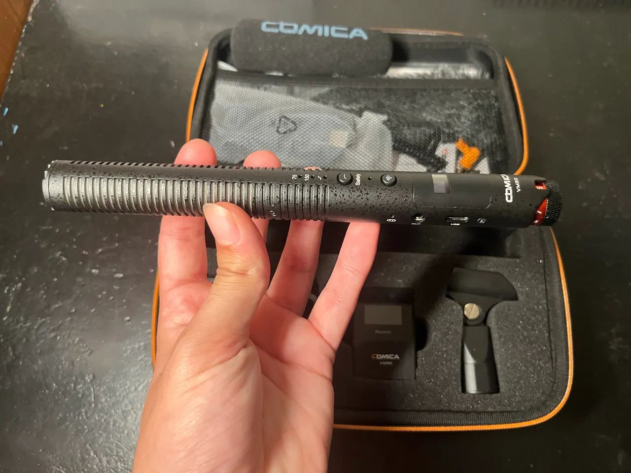 Microfone comica vm30 shotgun sem fio - Foto 4