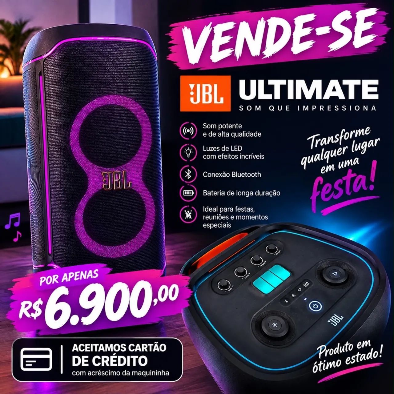 Caixa de som JBL Ultimate 