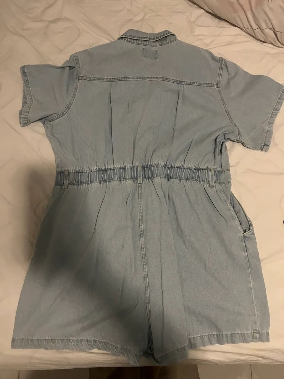 Macaquinho jeans plus size - Foto 2