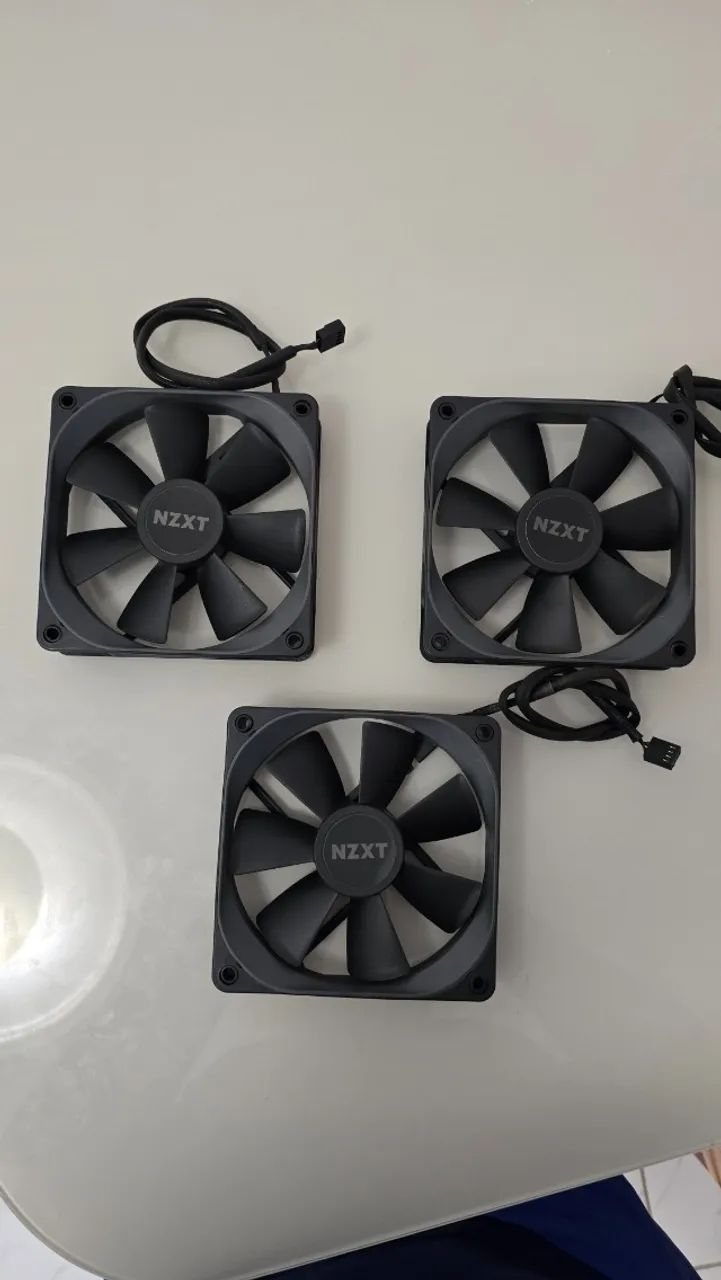 Kit 3 Fan Nzxt 120mm Usado