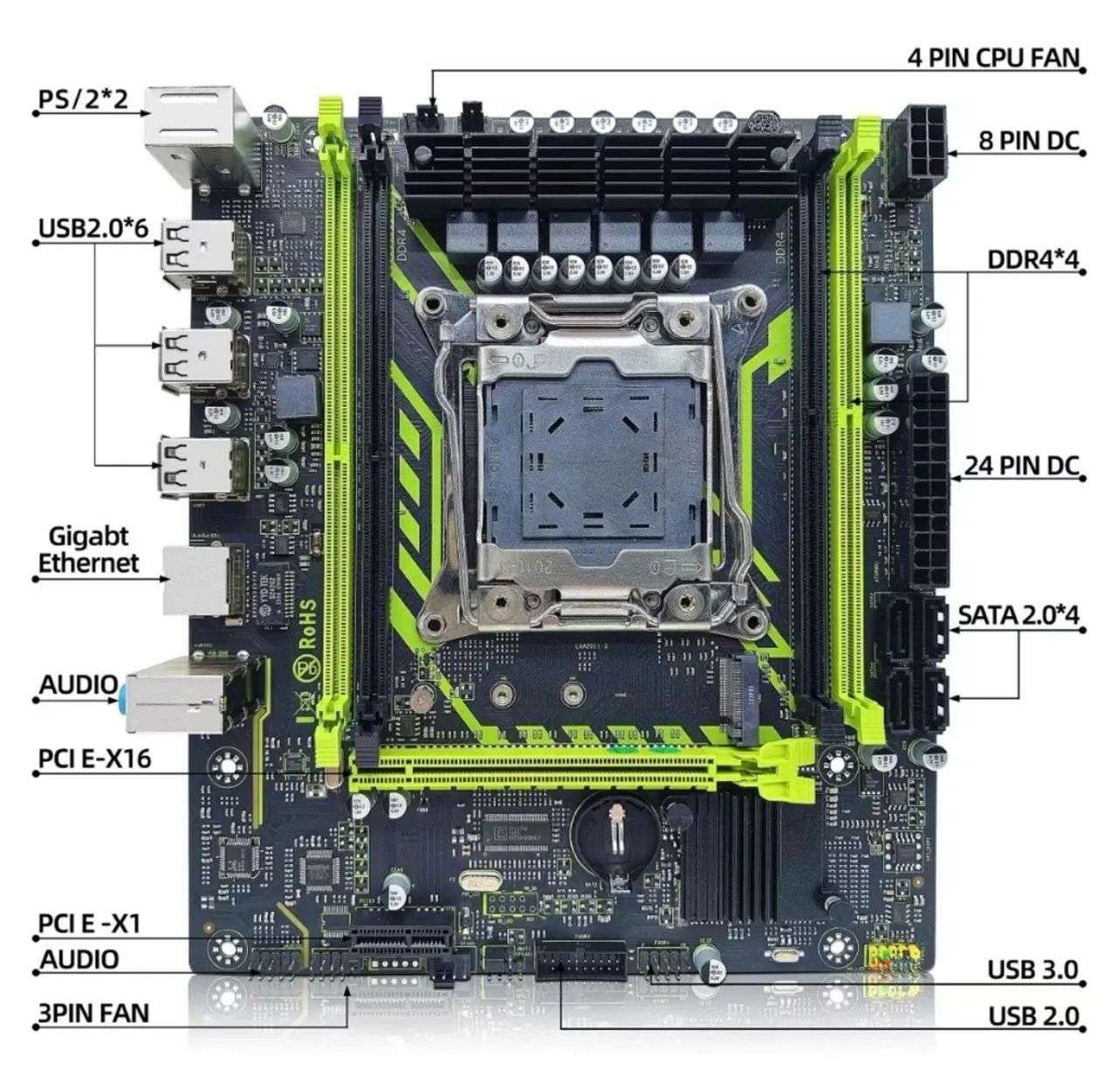 Kit upgrade xeon v3 2666 + placa mãe + memória - Peças de Hardware
