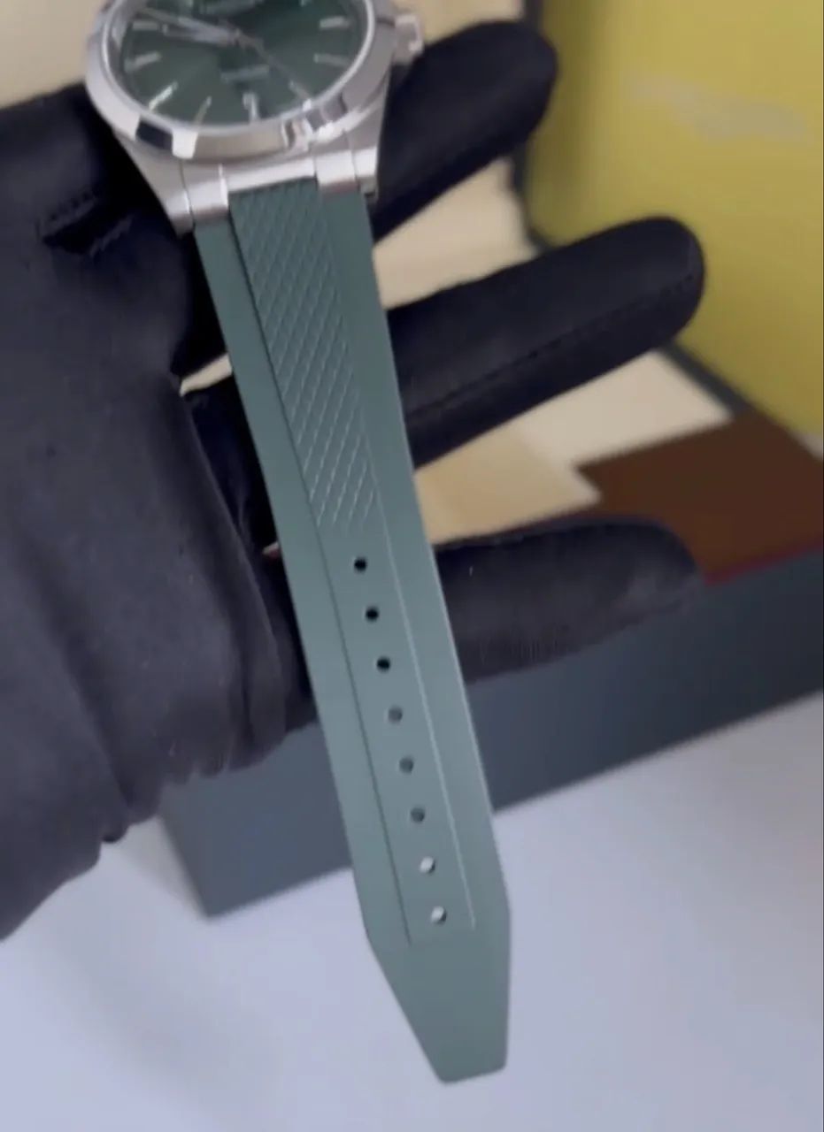 Relógio Masculino Longines Conquest Verde - Borracha - 41mm - Automático - Foto 4