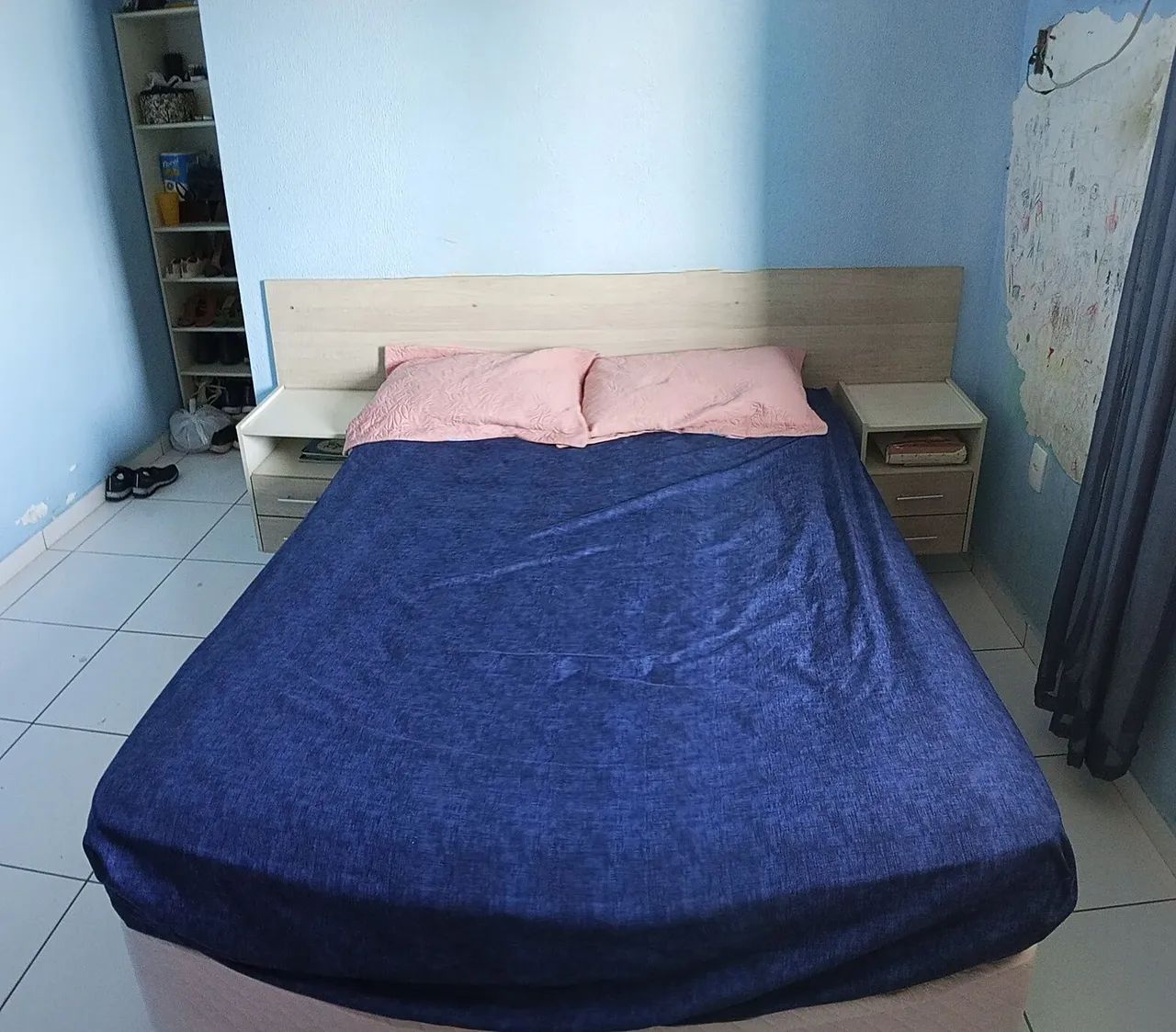 Cama box de casal com colchão de mola  - Foto 4